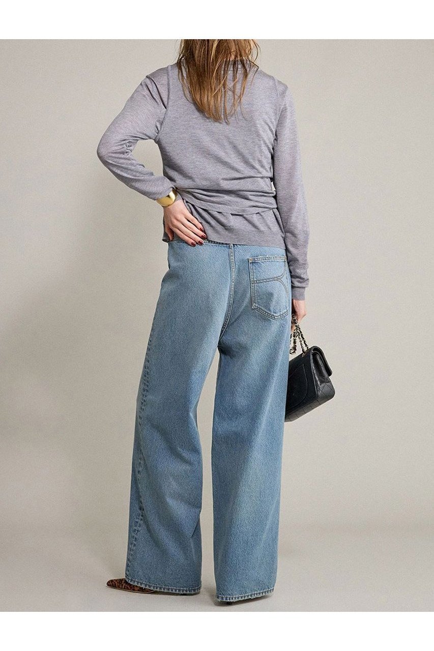 【ブリル/BRILL】のセミワイドデニム 人気、トレンドファッション・服の通販 founy(ファニー) 　ファッション　Fashion　レディースファッション　Ladies' Fashion Online　パンツ　Pants　デニムパンツ　Denim Pants　デニム　Denim　ポケット　Pocket　モチーフ　Motif　ワイド　Wide　定番　Standard　NEW・新作・新着・新入荷　New Arrivals　other-6|ID: prp329100004594166 ipo3291000000032630627