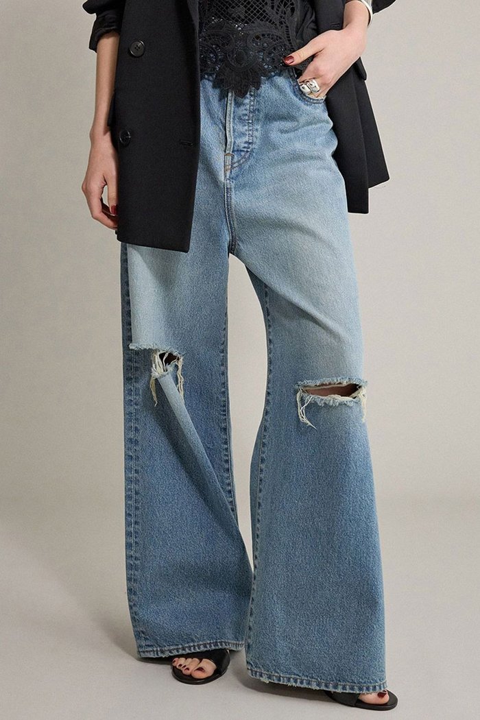 【ブリル/BRILL】のセミワイドデニム インテリア・キッズ・メンズ・レディースファッション・服の通販 founy(ファニー) https://founy.com/ ファッション Fashion レディースファッション Fashion for Women パンツ Pants & Trousers デニムパンツ・ジーンズ・美脚デニム Denim Jeans & Pants デニム Denim, Jeans Material ポケット Pocket, Pocket Detail モチーフ Motif, Design Theme ワイド Wide, Wide Fit 定番 Standard, Basic Item |ID: prp329100004594166 ipo3291000000035931833