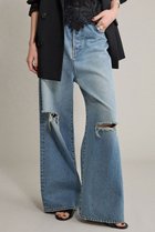 【ブリル/BRILL】のセミワイドデニム ライトブルー(ダメージあり)|ID: prp329100004594166 ipo3291000000035931834