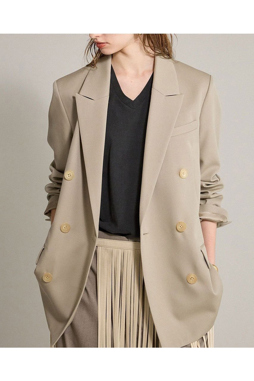 【ブリル/BRILL】のダブルブレストジャケット インテリア・キッズ・メンズ・レディースファッション・服の通販 founy(ファニー) 　ファッション　Fashion　レディースファッション　Ladies' Fashion Online　アウター　Coat Outerwear　ジャケット　Jackets　ジャケット　Jacket　NEW・新作・新着・新入荷　New Arrivals　ベージュ|ID: prp329100004594168 ipo3291000000032630651