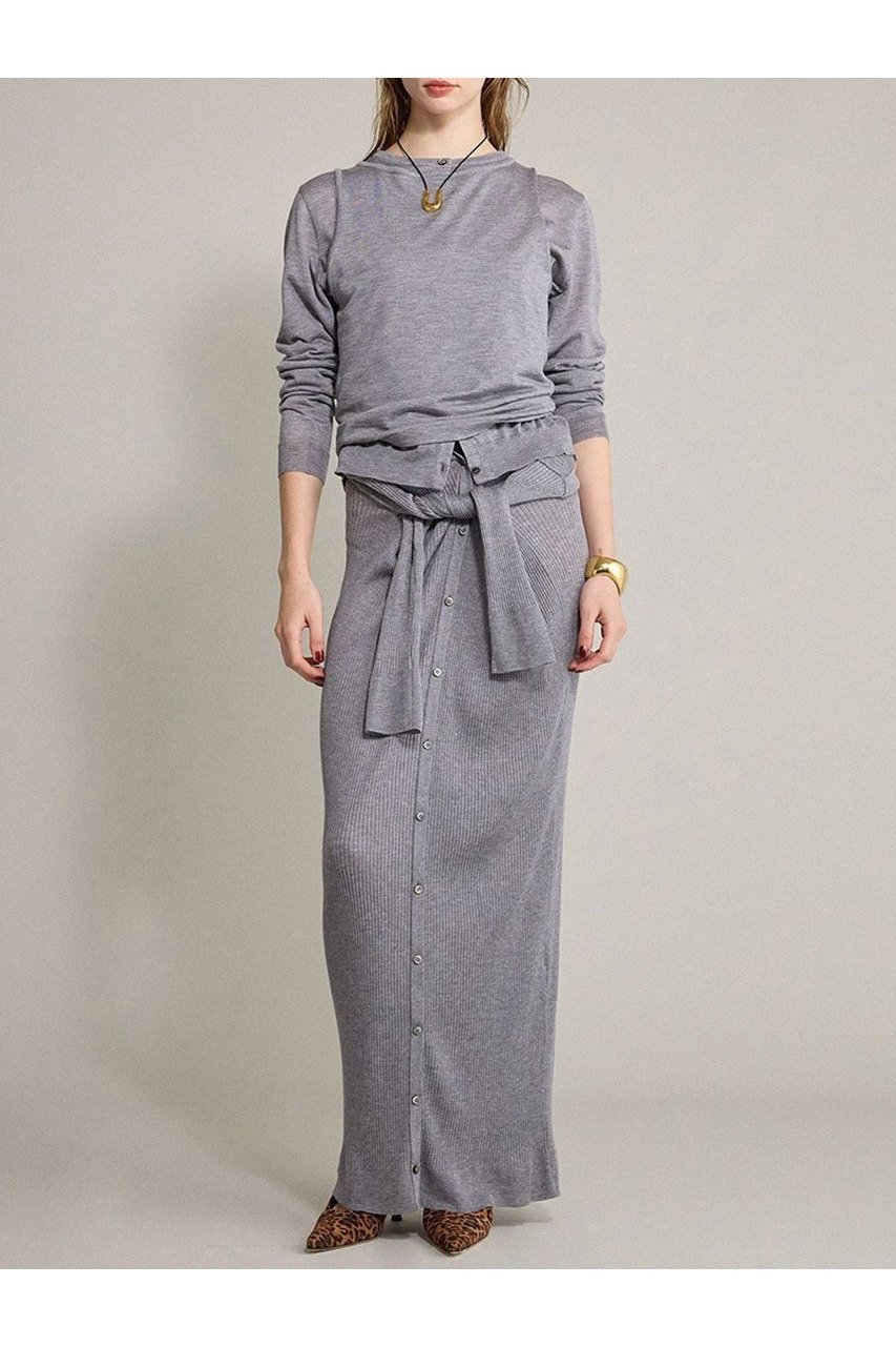 【ブリル/BRILL】の18Gロングカーディガン 人気、トレンドファッション・服の通販 founy(ファニー) 　ファッション　Fashion　レディースファッション　Ladies' Fashion Online　トップス・カットソー　Tops/Tshirt　ニット　Knit Tops　カーディガン　Cardigans　おすすめ　Recommend　カーディガン　Cardigan　シアー　Sheer　ツイスト　Twist　ドレープ　Drape　ロング　Long　ワイドリブ　Wide Rib　エレガント 上品　Elegant　NEW・新作・新着・新入荷　New Arrivals　other-5|ID: prp329100004594169 ipo3291000000032630674