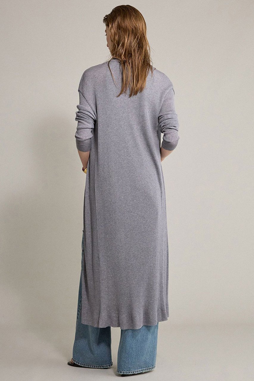 【ブリル/BRILL】の18Gロングカーディガン 人気、トレンドファッション・服の通販 founy(ファニー) 　ファッション　Fashion　レディースファッション　Fashion for Women　トップス・カットソー　Cut & Sew Tops　ニット　Knit Tops & Sweaters　カーディガン・羽織り　Layered Style Cardigans　おすすめ　Recommended / Our Picks　カーディガン　Cardigan, Knitwear　シアー　Sheer, See-Through　ツイスト　Tweed, Tweed Fabric　ドレープ　Drape, Draping Fabric　ロング　Long, Long-Length　ワイドリブ　Wide Rib, Wide Ribbed Knit　エレガント 上品　Elegant　再入荷　Restock / Back in Stock　other-2|ID: prp329100004594169 ipo3291000000035342054