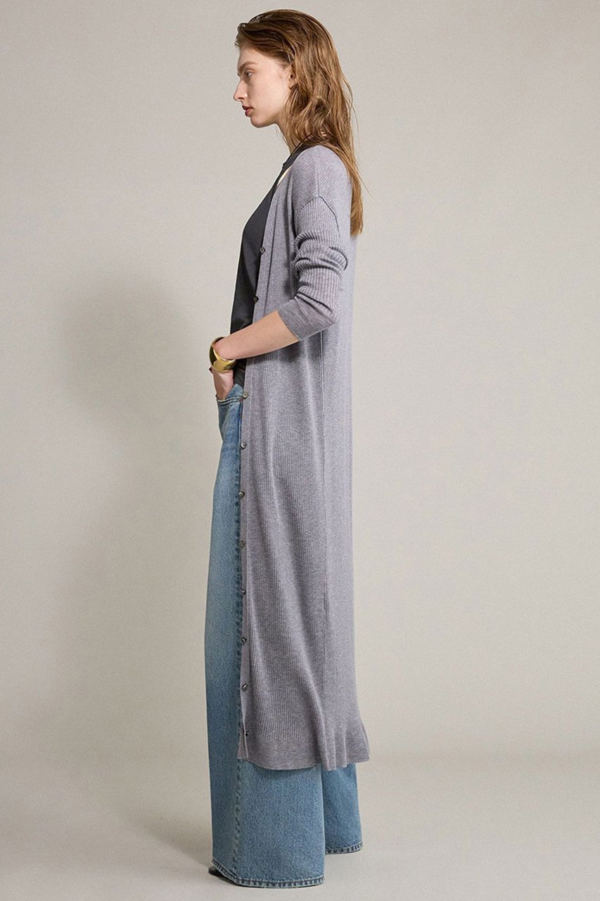 【ブリル/BRILL】の18Gロングカーディガン 人気、トレンドファッション・服の通販 founy(ファニー) 　ファッション　Fashion　レディースファッション　Fashion for Women　トップス・カットソー　Cut & Sew Tops　ニット　Knit Tops & Sweaters　カーディガン・羽織り　Layered Style Cardigans　おすすめ　Recommended / Our Picks　カーディガン　Cardigan, Knitwear　シアー　Sheer, See-Through　ツイスト　Tweed, Tweed Fabric　ドレープ　Drape, Draping Fabric　ロング　Long, Long-Length　ワイドリブ　Wide Rib, Wide Ribbed Knit　エレガント 上品　Elegant　再入荷　Restock / Back in Stock　other-3|ID: prp329100004594169 ipo3291000000035342057