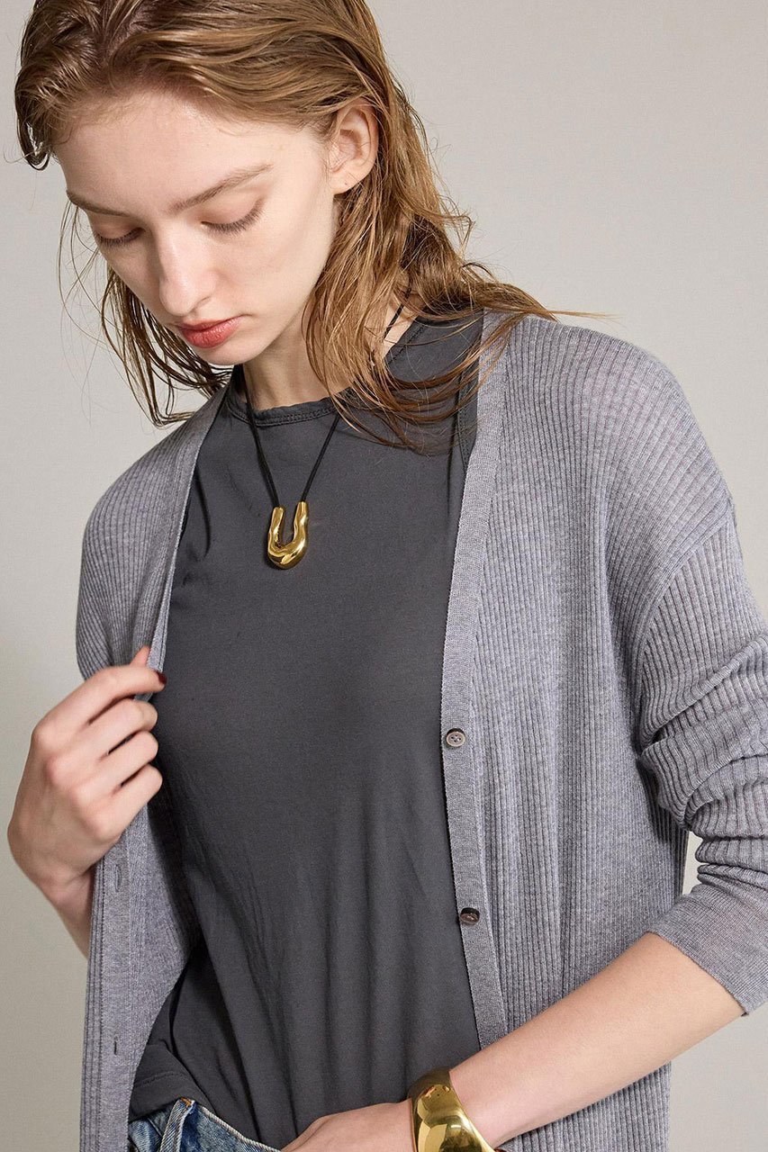 【ブリル/BRILL】の18Gロングカーディガン 人気、トレンドファッション・服の通販 founy(ファニー) 　ファッション　Fashion　レディースファッション　Fashion for Women　トップス・カットソー　Cut & Sew Tops　ニット　Knit Tops & Sweaters　カーディガン・羽織り　Layered Style Cardigans　おすすめ　Recommended / Our Picks　カーディガン　Cardigan, Knitwear　シアー　Sheer, See-Through　ツイスト　Tweed, Tweed Fabric　ドレープ　Drape, Draping Fabric　ロング　Long, Long-Length　ワイドリブ　Wide Rib, Wide Ribbed Knit　エレガント 上品　Elegant　再入荷　Restock / Back in Stock　other-4|ID: prp329100004594169 ipo3291000000035342060