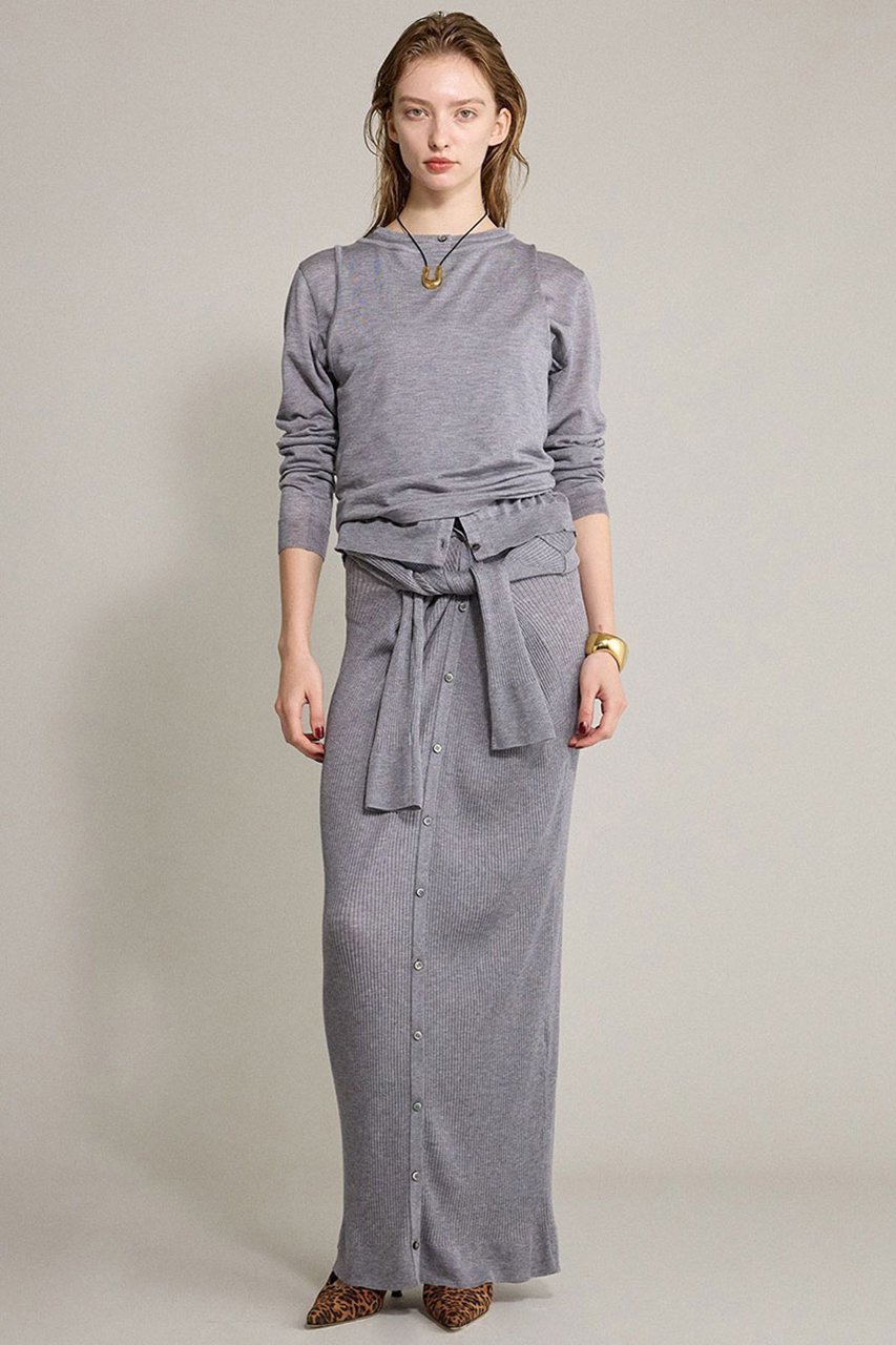 【ブリル/BRILL】の18Gロングカーディガン 人気、トレンドファッション・服の通販 founy(ファニー) 　ファッション　Fashion　レディースファッション　Fashion for Women　トップス・カットソー　Cut & Sew Tops　ニット　Knit Tops & Sweaters　カーディガン・羽織り　Layered Style Cardigans　おすすめ　Recommended / Our Picks　カーディガン　Cardigan, Knitwear　シアー　Sheer, See-Through　ツイスト　Tweed, Tweed Fabric　ドレープ　Drape, Draping Fabric　ロング　Long, Long-Length　ワイドリブ　Wide Rib, Wide Ribbed Knit　エレガント 上品　Elegant　再入荷　Restock / Back in Stock　other-5|ID: prp329100004594169 ipo3291000000035342063