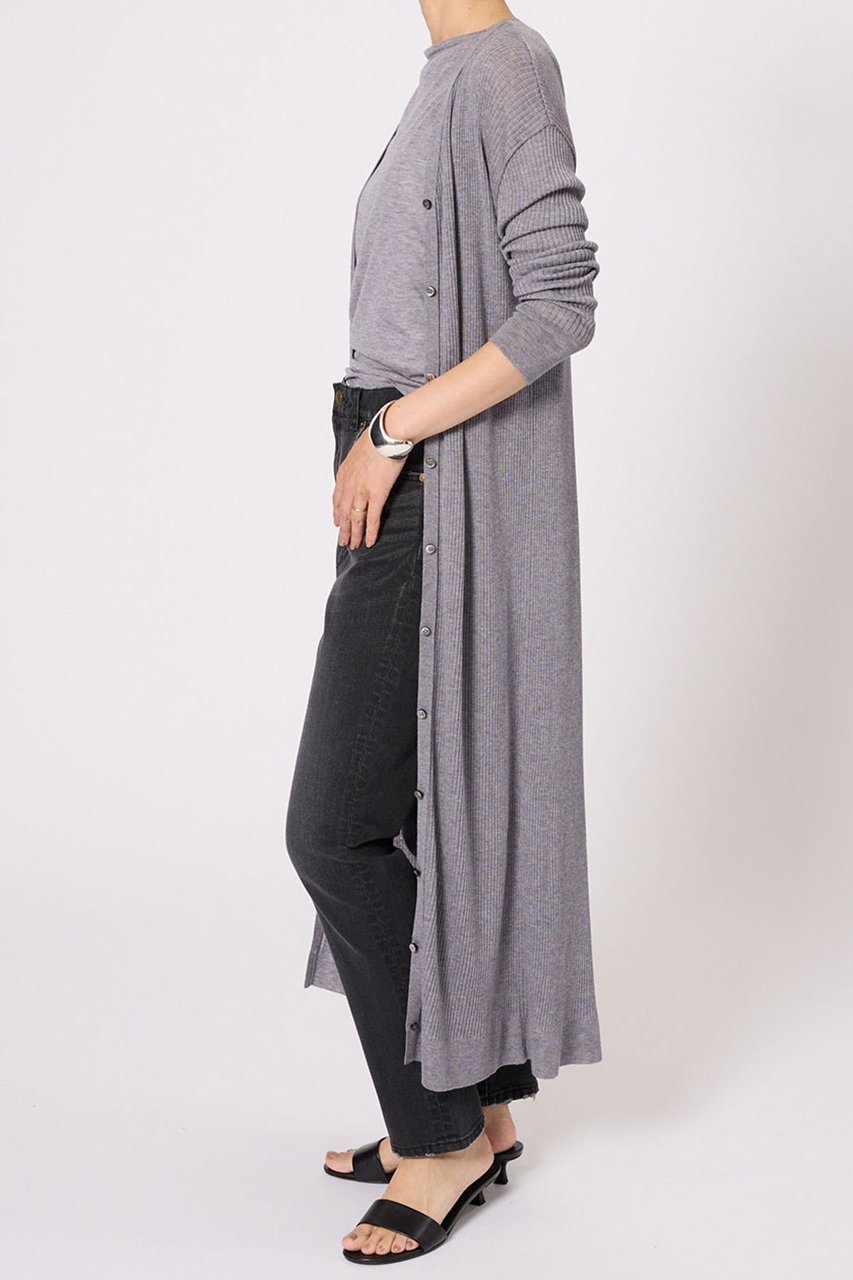 【ブリル/BRILL】の18Gロングカーディガン 人気、トレンドファッション・服の通販 founy(ファニー) 　ファッション　Fashion　レディースファッション　Fashion for Women　トップス・カットソー　Cut & Sew Tops　ニット　Knit Tops & Sweaters　カーディガン・羽織り　Layered Style Cardigans　おすすめ　Recommended / Our Picks　カーディガン　Cardigan, Knitwear　シアー　Sheer, See-Through　ツイスト　Tweed, Tweed Fabric　ドレープ　Drape, Draping Fabric　ロング　Long, Long-Length　ワイドリブ　Wide Rib, Wide Ribbed Knit　エレガント 上品　Elegant　再入荷　Restock / Back in Stock　other-7|ID: prp329100004594169 ipo3291000000035342068