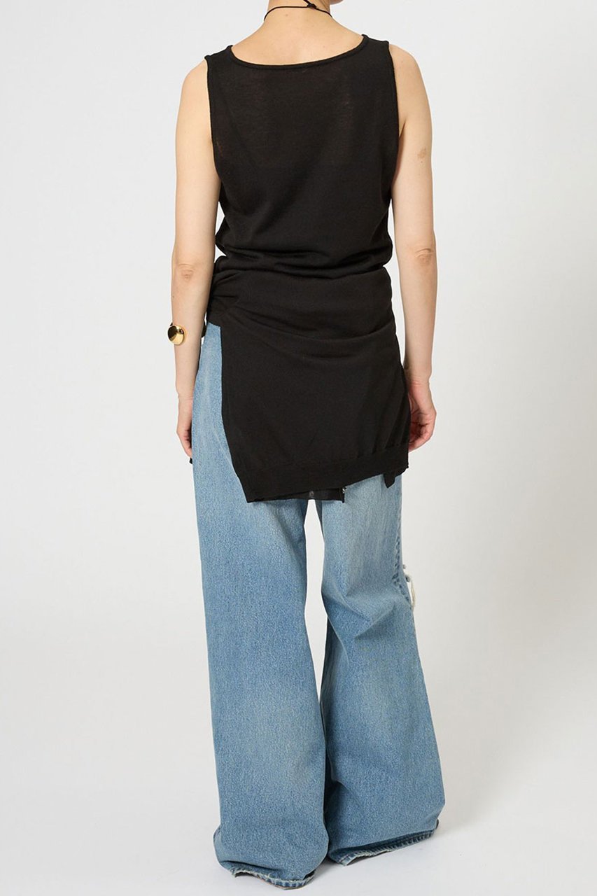 【ブリル/BRILL】の18G ノースリーブプルオーバー 人気、トレンドファッション・服の通販 founy(ファニー) 　ファッション　Fashion　レディースファッション　Fashion for Women　トップス・カットソー　Cut & Sew Tops　ニット　Knit Tops & Sweaters　キャミソール&ノースリーブ　Camisoles & Sleeveless Tops　カジュアルプルオーバー・ニットトップス　Pullovers & Knit Tops / Casual Pullovers　カーディガン　Cardigan, Knitwear　コンパクト　Compact, Small Size　シアー　Sheer, See-Through　ツイスト　Tweed, Tweed Fabric　ドレープ　Drape, Draping Fabric　ノースリーブ　Sleeveless, No-Sleeve　ベスト　Vest, Waistcoat　エレガント 上品　Elegant　定番　Standard, Basic Item　other-7|ID: prp329100004594170 ipo3291000000035714275