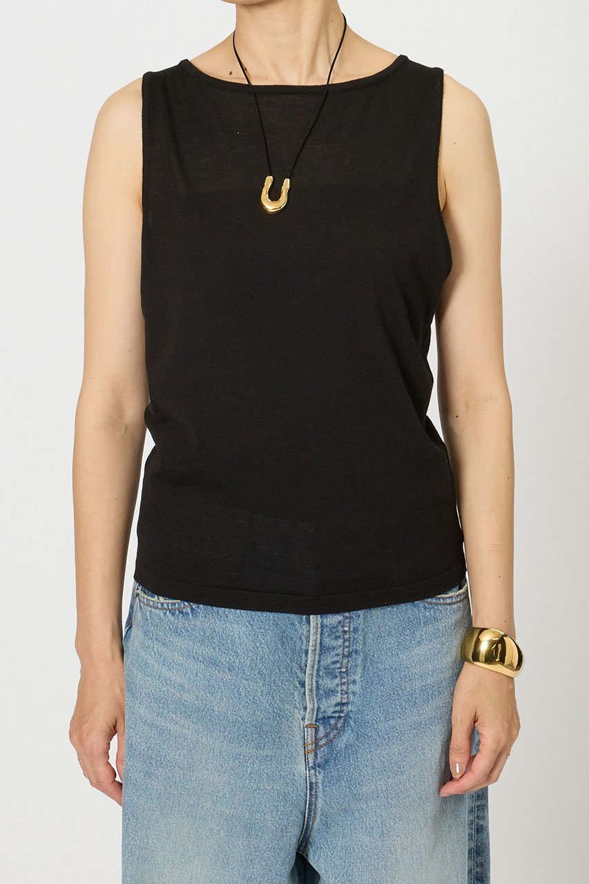 【ブリル/BRILL】の18G ノースリーブプルオーバー 人気、トレンドファッション・服の通販 founy(ファニー) 　ファッション　Fashion　レディースファッション　Fashion for Women　トップス・カットソー　Cut & Sew Tops　ニット　Knit Tops & Sweaters　キャミソール&ノースリーブ　Camisoles & Sleeveless Tops　カジュアルプルオーバー・ニットトップス　Pullovers & Knit Tops / Casual Pullovers　カーディガン　Cardigan, Knitwear　コンパクト　Compact, Small Size　シアー　Sheer, See-Through　ツイスト　Tweed, Tweed Fabric　ドレープ　Drape, Draping Fabric　ノースリーブ　Sleeveless, No-Sleeve　ベスト　Vest, Waistcoat　エレガント 上品　Elegant　定番　Standard, Basic Item　other-8|ID: prp329100004594170 ipo3291000000035714276