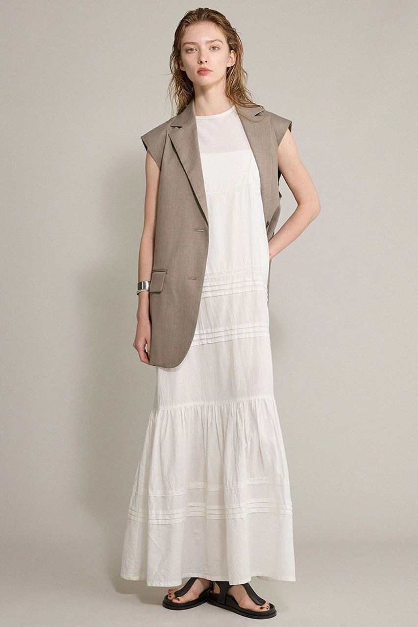 【ブリル/BRILL】の【raspail】レースツキワンピース インテリア・キッズ・メンズ・レディースファッション・服の通販 founy(ファニー) 　ファッション　Fashion　レディースファッション　Fashion for Women　ワンピース　Dresses　チュニック　Tunic Tops & Dresses　キャミソール　Camisole, Spaghetti Strap Top　クラシカル　Classical, Vintage-Inspired　コレクション　Collection, Seasonal Line　チュニック　Tunic, Long Top　ドレス　Dress, One-Piece　ベーシック　Basic, Essential　モダン　Modern, Contemporary　レース　Lace, Lace Fabric　ロング　Long, Long-Length　ホワイト|ID: prp329100004594176 ipo3291000000036576763