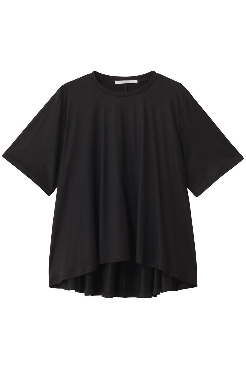 【ミディウミソリッド/MIDIUMISOLID】のc/neck A line PO プルオーバー インテリア・キッズ・メンズ・レディースファッション・服の通販 founy(ファニー) 　ファッション　Fashion　レディースファッション　Ladies' Fashion Online　トップス・カットソー　Tops/Tshirt　シャツ/ブラウス　Shirts/Blouses　ロング / Tシャツ　T-Shirts　プルオーバー　Pullover　カットソー　Cut and Sewn　クール　Cool　ショート　Short　シンプル　Simple　スリーブ　Sleeve　ドレープ　Drape　ファブリック　Fabric　フレア　Flare　エレガント 上品　Elegant　NEW・新作・新着・新入荷　New Arrivals　black|ID: prp329100004594177 ipo3291000000032630790