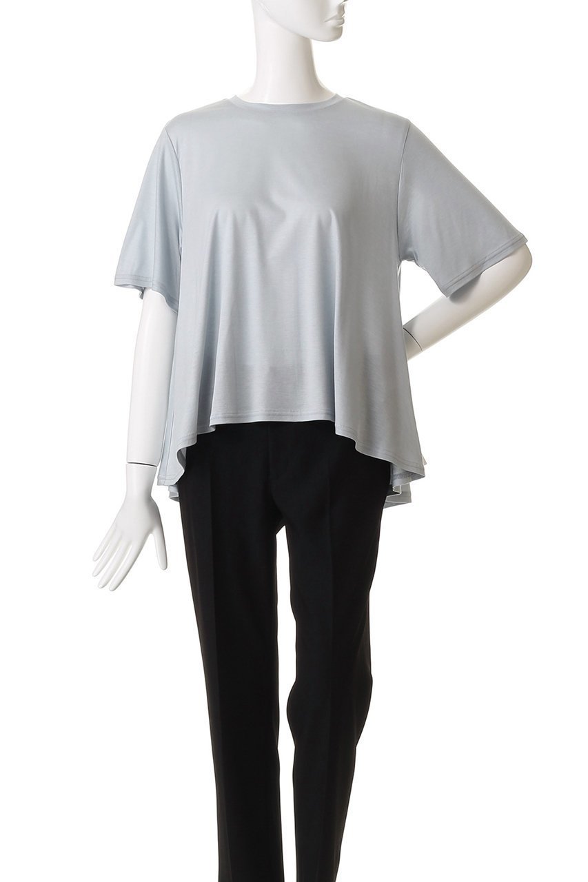 【ミディウミソリッド/MIDIUMISOLID】のc/neck A line PO プルオーバー 人気、トレンドファッション・服の通販 founy(ファニー) 　ファッション　Fashion　レディースファッション　Ladies' Fashion Online　トップス・カットソー　Tops/Tshirt　シャツ/ブラウス　Shirts/Blouses　ロング / Tシャツ　T-Shirts　プルオーバー　Pullover　カットソー　Cut and Sewn　クール　Cool　ショート　Short　シンプル　Simple　スリーブ　Sleeve　ドレープ　Drape　ファブリック　Fabric　フレア　Flare　エレガント 上品　Elegant　NEW・新作・新着・新入荷　New Arrivals　other-2|ID: prp329100004594177 ipo3291000000032630791