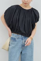 【ガリャルダガランテ/GALLARDAGALANTE】のタフタギャザーブラウス 人気、トレンドファッション・服の通販 founy(ファニー) ファッション Fashion レディースファッション Ladies' Fashion Online トップス・カットソー Tops/Tshirt シャツ/ブラウス Shirts/Blouses おすすめ Recommend キャップ Cap ギャザー Gather ショート Short スリーブ Sleeve タフタ Taffeta デニム Denim リボン Ribbon NEW・新作・新着・新入荷 New Arrivals thumbnail ブラック|ID: prp329100004594179 ipo3291000000032630830