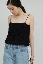 【ガリャルダガランテ/GALLARDAGALANTE】のシャーリングキャミソール 人気、トレンドファッション・服の通販 founy(ファニー) ファッション Fashion レディースファッション Ladies' Fashion Online トップス・カットソー Tops/Tshirt キャミソール / ノースリーブ No Sleeves シャツ/ブラウス Shirts/Blouses ロング / Tシャツ T-Shirts カットソー Cut and Sewn アクセサリー Accessories キャミソール Camisole シャーリング Shirring ジャケット Jacket タンク Tank ラップ Wrap エレガント 上品 Elegant NEW・新作・新着・新入荷 New Arrivals thumbnail ブラック|ID: prp329100004594180 ipo3291000000032630848