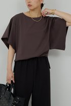 【ガリャルダガランテ/GALLARDAGALANTE】のワイドスリーブTee 人気、トレンドファッション・服の通販 founy(ファニー) ファッション Fashion レディースファッション Ladies' Fashion Online トップス・カットソー Tops/Tshirt シャツ/ブラウス Shirts/Blouses ロング / Tシャツ T-Shirts カットソー Cut and Sewn ショート Short シンプル Simple スリーブ Sleeve フリル Frills ワイド Wide NEW・新作・新着・新入荷 New Arrivals thumbnail ブラウン|ID: prp329100004594182 ipo3291000000032630871