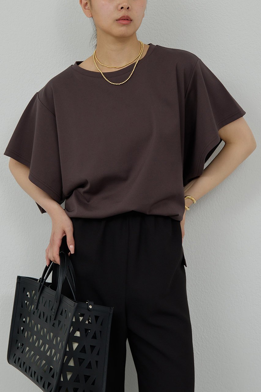 【ガリャルダガランテ/GALLARDAGALANTE】のワイドスリーブTee 人気、トレンドファッション・服の通販 founy(ファニー) 　ファッション　Fashion　レディースファッション　Ladies' Fashion Online　トップス・カットソー　Tops/Tshirt　シャツ/ブラウス　Shirts/Blouses　ロング / Tシャツ　T-Shirts　カットソー　Cut and Sewn　ショート　Short　シンプル　Simple　スリーブ　Sleeve　フリル　Frills　ワイド　Wide　NEW・新作・新着・新入荷　New Arrivals　other-5|ID: prp329100004594182 ipo3291000000032630876