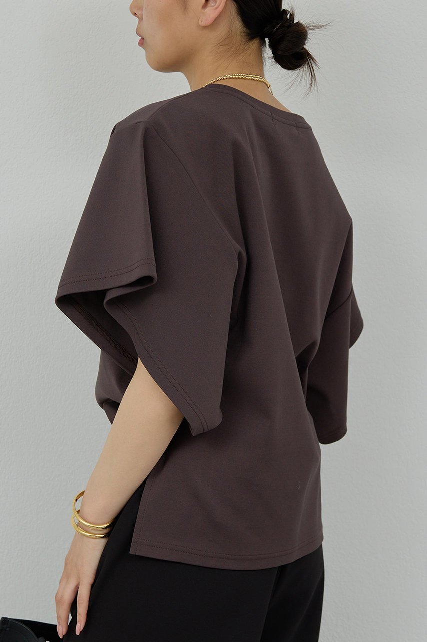【ガリャルダガランテ/GALLARDAGALANTE】のワイドスリーブTee 人気、トレンドファッション・服の通販 founy(ファニー) 　ファッション　Fashion　レディースファッション　Ladies' Fashion Online　トップス・カットソー　Tops/Tshirt　シャツ/ブラウス　Shirts/Blouses　ロング / Tシャツ　T-Shirts　カットソー　Cut and Sewn　ショート　Short　シンプル　Simple　スリーブ　Sleeve　フリル　Frills　ワイド　Wide　NEW・新作・新着・新入荷　New Arrivals　other-7|ID: prp329100004594182 ipo3291000000032630880