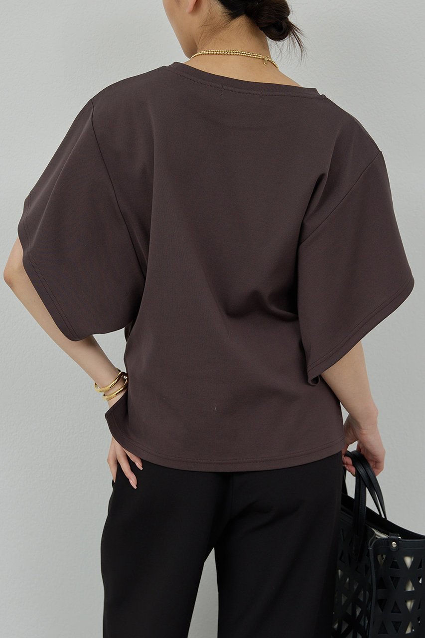 【ガリャルダガランテ/GALLARDAGALANTE】のワイドスリーブTee 人気、トレンドファッション・服の通販 founy(ファニー) 　ファッション　Fashion　レディースファッション　Ladies' Fashion Online　トップス・カットソー　Tops/Tshirt　シャツ/ブラウス　Shirts/Blouses　ロング / Tシャツ　T-Shirts　カットソー　Cut and Sewn　ショート　Short　シンプル　Simple　スリーブ　Sleeve　フリル　Frills　ワイド　Wide　NEW・新作・新着・新入荷　New Arrivals　other-8|ID: prp329100004594182 ipo3291000000032630882