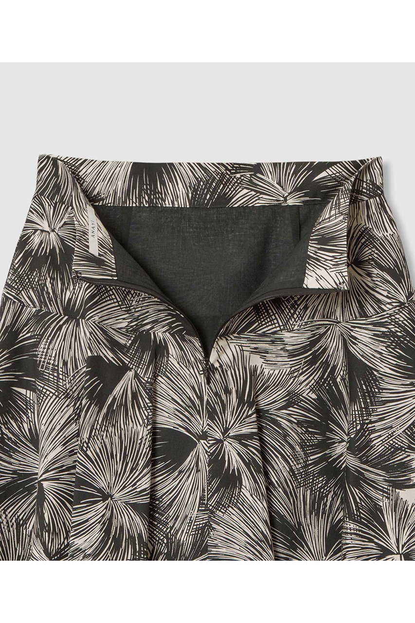 【アナイ/ANAYI】のブラッシュフラワープリントフレア スカート 人気、トレンドファッション・服の通販 founy(ファニー) 　ファッション　Fashion　レディースファッション　Fashion for Women　スカート　Skirts　Aライン・フレアスカート　A-Line & Flared Skirts　ロングスカート　Long Skirts / Maxi & Midi Skirts　ストレッチ　Stretch, Stretchy Fabric　フレア　Flare, Flared　プリント　Print, Printed Pattern　モノトーン　Monotone, Black and White　ロング　Long, Long-Length　再入荷　Restock / Back in Stock　other-6|ID: prp329100004594188 ipo3291000000034988692