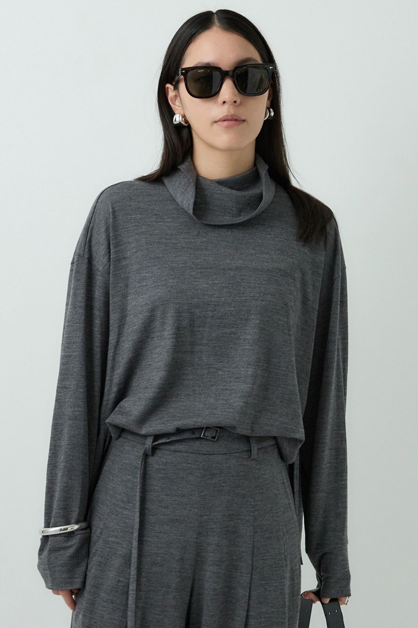 【カオス/Chaos】のレダリーハイネックプルオーバー 人気、トレンドファッション・服の通販 founy(ファニー) 　ファッション　Fashion　レディースファッション　Fashion for Women　トップス・カットソー　Cut & Sew Tops　ニット　Knit Tops & Sweaters　カジュアルプルオーバー・ニットトップス　Pullovers & Knit Tops / Casual Pullovers　おすすめ　Recommended / Our Picks　ドレープ　Drape, Draping Fabric　ドロップ　Drop Shoulder, Dropped Style　ロング　Long, Long-Length　エレガント 上品　Elegant　再入荷　Restock / Back in Stock　other-8|ID: prp329100004594191 ipo3291000000034639540