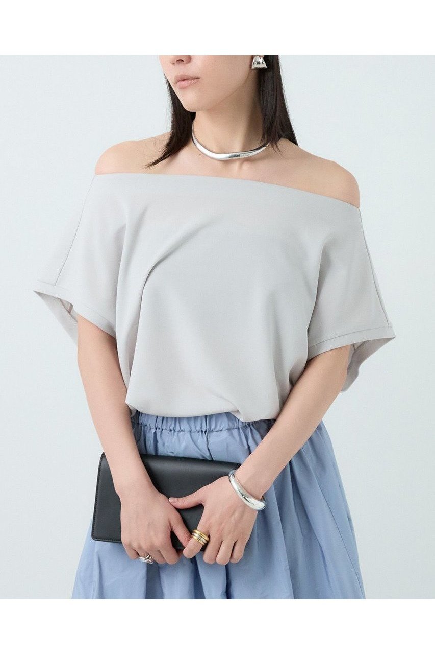 【カオス/Chaos】のバウカットブラウス 人気、トレンドファッション・服の通販 founy(ファニー) 　ファッション　Fashion　レディースファッション　Fashion for Women　トップス・カットソー　Cut & Sew Tops　シャツ・ブラウス・オフィスカジュアル　Elegant Blouses & Button-Ups　おすすめ　Recommended / Our Picks　カットソー　Cut and Sewn Top　ギャザー　Gathered, Ruffled　ショート　Short, Short Length　スリーブ　Sleeve, Long Sleeve / Short Sleeve　ドレープ　Drape, Draping Fabric　秋　Autumn　other-6|ID: prp329100004594193 ipo3291000000032631056