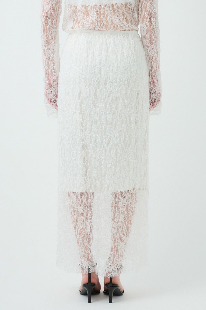 【カオス/Chaos】のグラスレーススカート 人気、トレンドファッション・服の通販 founy(ファニー) 　ファッション　Fashion　レディースファッション　Fashion for Women　スカート　Skirts　ロングスカート　Long Skirts / Maxi & Midi Skirts　カットソー　Cut and Sewn Top　フェミニン　Feminine, Girly　ペチコート　Petticoat, Underskirt　ランダム　Random, Irregular　レース　Lace, Lace Fabric　ロング　Long, Long-Length　エレガント 上品　Elegant　other-6|ID: prp329100004594194 ipo3291000000035470734