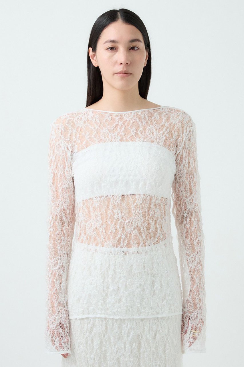 【カオス/Chaos】のグラスレースプルオーバー 人気、トレンドファッション・服の通販 founy(ファニー) 　ファッション　Fashion　レディースファッション　Fashion for Women　トップス・カットソー　Cut & Sew Tops　シャツ・ブラウス・オフィスカジュアル　Elegant Blouses & Button-Ups　カジュアルプルオーバー・ニットトップス　Pullovers & Knit Tops / Casual Pullovers　インナー　Innerwear　コンパクト　Compact, Small Size　ジャケット　Jacket, Outerwear　スリーブ　Sleeve, Long Sleeve / Short Sleeve　ランダム　Random, Irregular　レース　Lace, Lace Fabric　ロング　Long, Long-Length　other-7|ID: prp329100004594195 ipo3291000000035342157