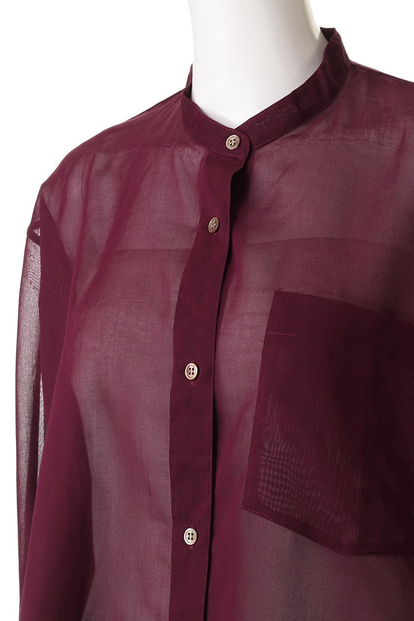 【スリー ドッツ/three dots】のシアーコットン バンドカラーシャツ 人気、トレンドファッション・服の通販 founy(ファニー) ファッション Fashion レディースファッション Fashion for Women トップス・カットソー Cut & Sew Tops シャツ・ブラウス・オフィスカジュアル Elegant Blouses & Button-Ups スリーブ Sleeve, Long Sleeve / Short Sleeve ロング Long, Long-Length エレガント 上品 Elegant 羽織 Haori, Light Jacket other-5|ID: prp329100004594203 ipo3291000000036392643