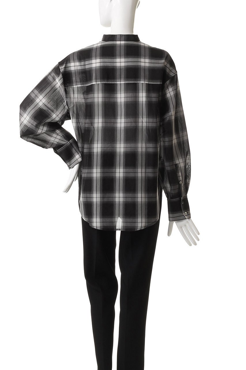 【スリー ドッツ/three dots】のシアーコットン バンドカラーシャツ 人気、トレンドファッション・服の通販 founy(ファニー) 　ファッション　Fashion　レディースファッション　Ladies' Fashion Online　トップス・カットソー　Tops/Tshirt　シャツ/ブラウス　Shirts/Blouses　2025年　2025　2025-2026秋冬・A/W　Aw/Autumn/Winter/Fw/Fall/2025-2026　シアー　Sheer　スリット　Slit　スリーブ　Sleeve　チェック　Check　デニム　Denim　バランス　Balance　リラックス　Relax　ロング　Long　ワイド　Wide　旅行　Travel　A/W・秋冬　Aw・Autumn/Winter・Fw・Fall-Winter　other-4|ID: prp329100004594204 ipo3291000000032631209