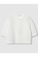 【アナイ/ANAYI】のハーフスリーブシアークルー カーディガン 人気、トレンドファッション・服の通販 founy(ファニー) ファッション Fashion レディースファッション Ladies' Fashion Online トップス・カットソー Tops/Tshirt ニット Knit Tops カーディガン Cardigans カーディガン Cardigan コンパクト Compact シアー Sheer フィット Fit エレガント 上品 Elegant 夏 Summer NEW・新作・新着・新入荷 New Arrivals |ID:prp329100004594206