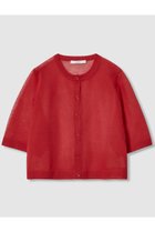 【アナイ/ANAYI】のハーフスリーブシアークルー カーディガン 人気、トレンドファッション・服の通販 founy(ファニー) ファッション Fashion レディースファッション Ladies' Fashion Online トップス・カットソー Tops/Tshirt ニット Knit Tops カーディガン Cardigans カーディガン Cardigan コンパクト Compact シアー Sheer フィット Fit エレガント 上品 Elegant 夏 Summer NEW・新作・新着・新入荷 New Arrivals thumbnail レッド|ID: prp329100004594206 ipo3291000000032631230