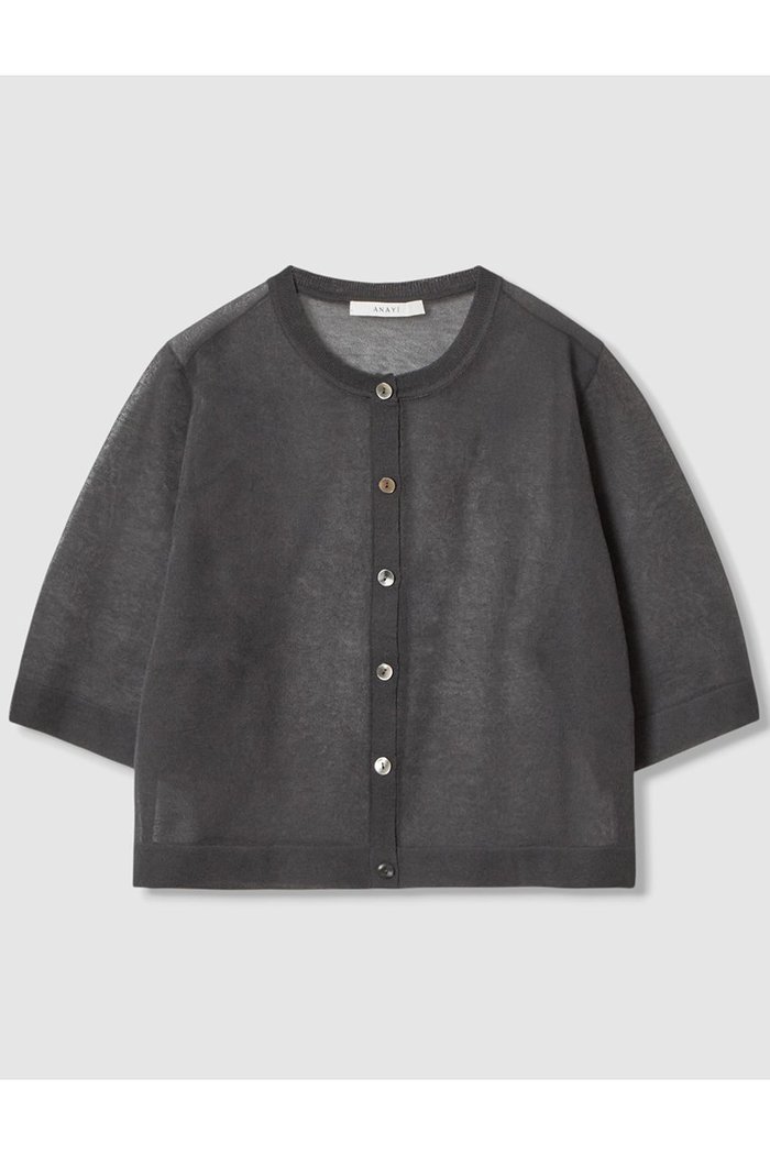 【アナイ/ANAYI】のハーフスリーブシアークルー カーディガン インテリア・キッズ・メンズ・レディースファッション・服の通販 founy(ファニー) https://founy.com/ ファッション Fashion レディースファッション Ladies' Fashion Online トップス・カットソー Tops/Tshirt ニット Knit Tops カーディガン Cardigans カーディガン Cardigan コンパクト Compact シアー Sheer フィット Fit エレガント 上品 Elegant 夏 Summer NEW・新作・新着・新入荷 New Arrivals |ID: prp329100004594206 ipo3291000000032631231