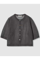 【アナイ/ANAYI】のハーフスリーブシアークルー カーディガン チャコールグレー|ID: prp329100004594206 ipo3291000000036260252