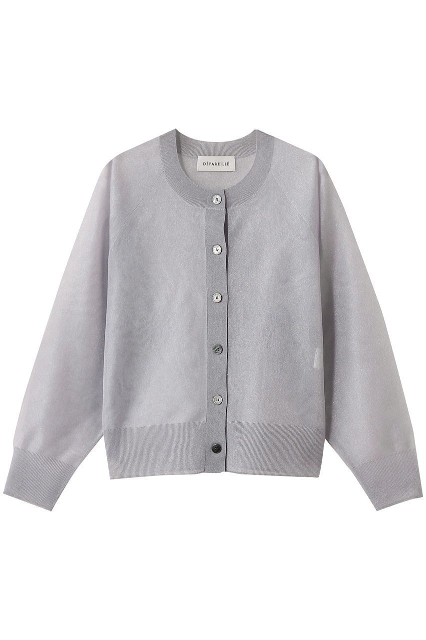 【デパリエ/DEPAREILLE】のラメシアードルマンカーディガン 人気、トレンドファッション・服の通販 founy(ファニー) 　ファッション　Fashion　レディースファッション　Fashion for Women　トップス・カットソー　Cut & Sew Tops　ニット　Knit Tops & Sweaters　カーディガン・羽織り　Layered Style Cardigans　カーディガン　Cardigan, Knitwear　シアー　Sheer, See-Through　夏　Summer　 other-1|ID: prp329100004595077 ipo3291000000036003321