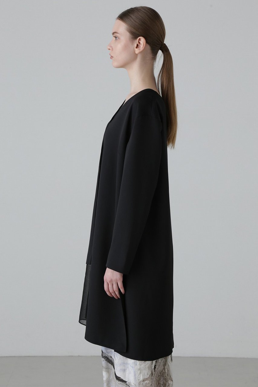 【アドーア/ADORE】のブライトダブルクロスブラウス 人気、トレンドファッション・服の通販 founy(ファニー) 　ファッション　Fashion　レディースファッション　Ladies' Fashion Online　トップス・カットソー　Tops/Tshirt　シャツ/ブラウス　Shirts/Blouses　シアー　Sheer　スリット　Slit　スリーブ　Sleeve　セットアップ　Set Up　フロント　Front　ベーシック　Basic　ロング　Long　再入荷　Restock/Back In Stock/Re Arrival　other-2|ID: prp329100004595085 ipo3291000000032648288