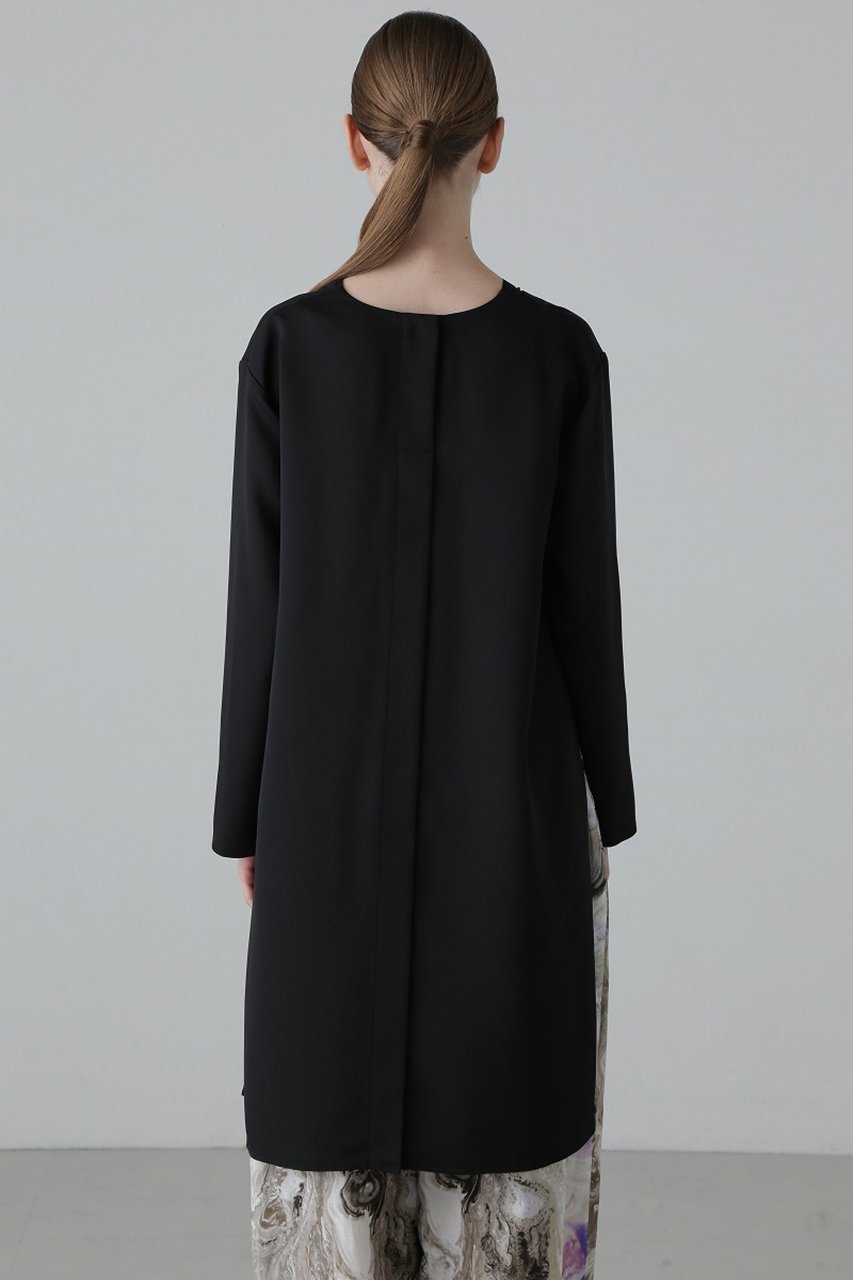 【アドーア/ADORE】のブライトダブルクロスブラウス 人気、トレンドファッション・服の通販 founy(ファニー) 　ファッション　Fashion　レディースファッション　Ladies' Fashion Online　トップス・カットソー　Tops/Tshirt　シャツ/ブラウス　Shirts/Blouses　シアー　Sheer　スリット　Slit　スリーブ　Sleeve　セットアップ　Set Up　フロント　Front　ベーシック　Basic　ロング　Long　再入荷　Restock/Back In Stock/Re Arrival　other-3|ID: prp329100004595085 ipo3291000000032648290