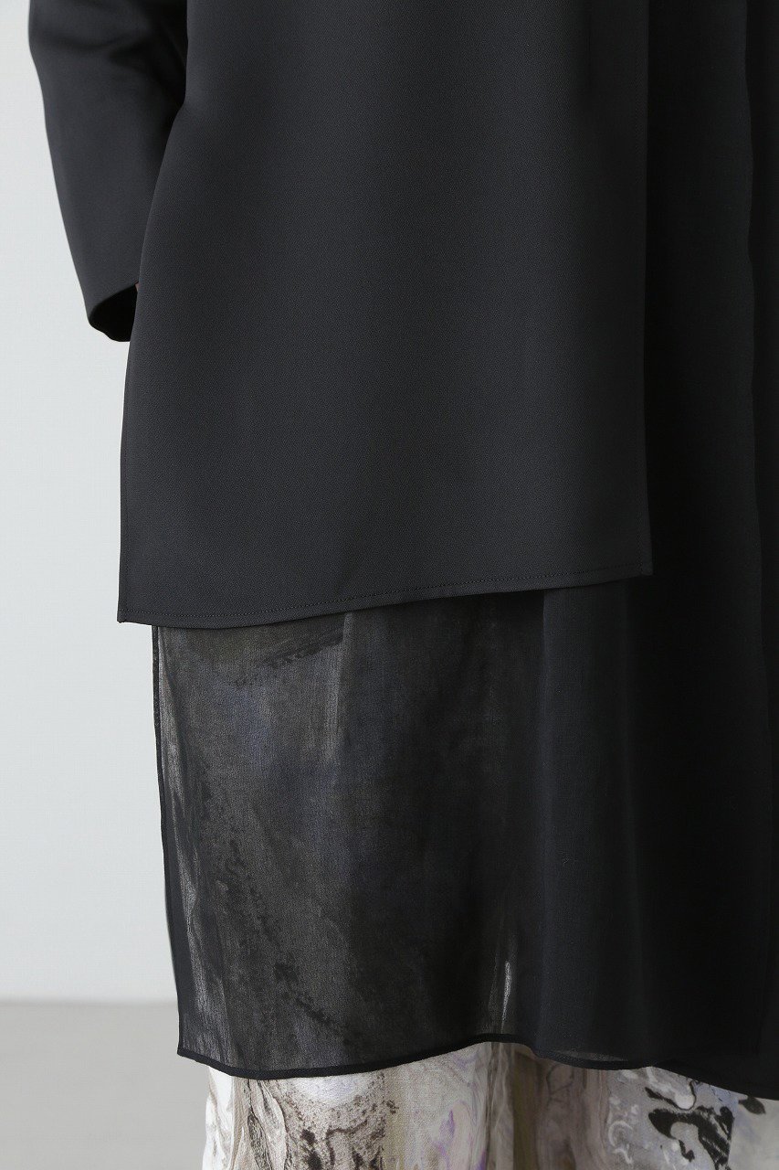 【アドーア/ADORE】のブライトダブルクロスブラウス 人気、トレンドファッション・服の通販 founy(ファニー) 　ファッション　Fashion　レディースファッション　Ladies' Fashion Online　トップス・カットソー　Tops/Tshirt　シャツ/ブラウス　Shirts/Blouses　シアー　Sheer　スリット　Slit　スリーブ　Sleeve　セットアップ　Set Up　フロント　Front　ベーシック　Basic　ロング　Long　再入荷　Restock/Back In Stock/Re Arrival　other-8|ID: prp329100004595085 ipo3291000000032648299