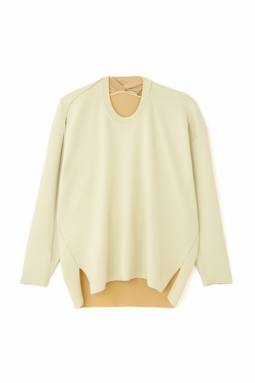 【アドーア/ADORE】のダブルニットプルオーバー インテリア・キッズ・メンズ・レディースファッション・服の通販 founy(ファニー) 　ファッション　Fashion　レディースファッション　Ladies' Fashion Online　トップス・カットソー　Tops/Tshirt　ニット　Knit Tops　プルオーバー　Pullover　おすすめ　Recommend　イエロー　Yellow　セットアップ　Set Up　トレーナー　Trainer　ドレープ　Drape　再入荷　Restock/Back In Stock/Re Arrival　イエロー|ID: prp329100004595087 ipo3291000000032648301
