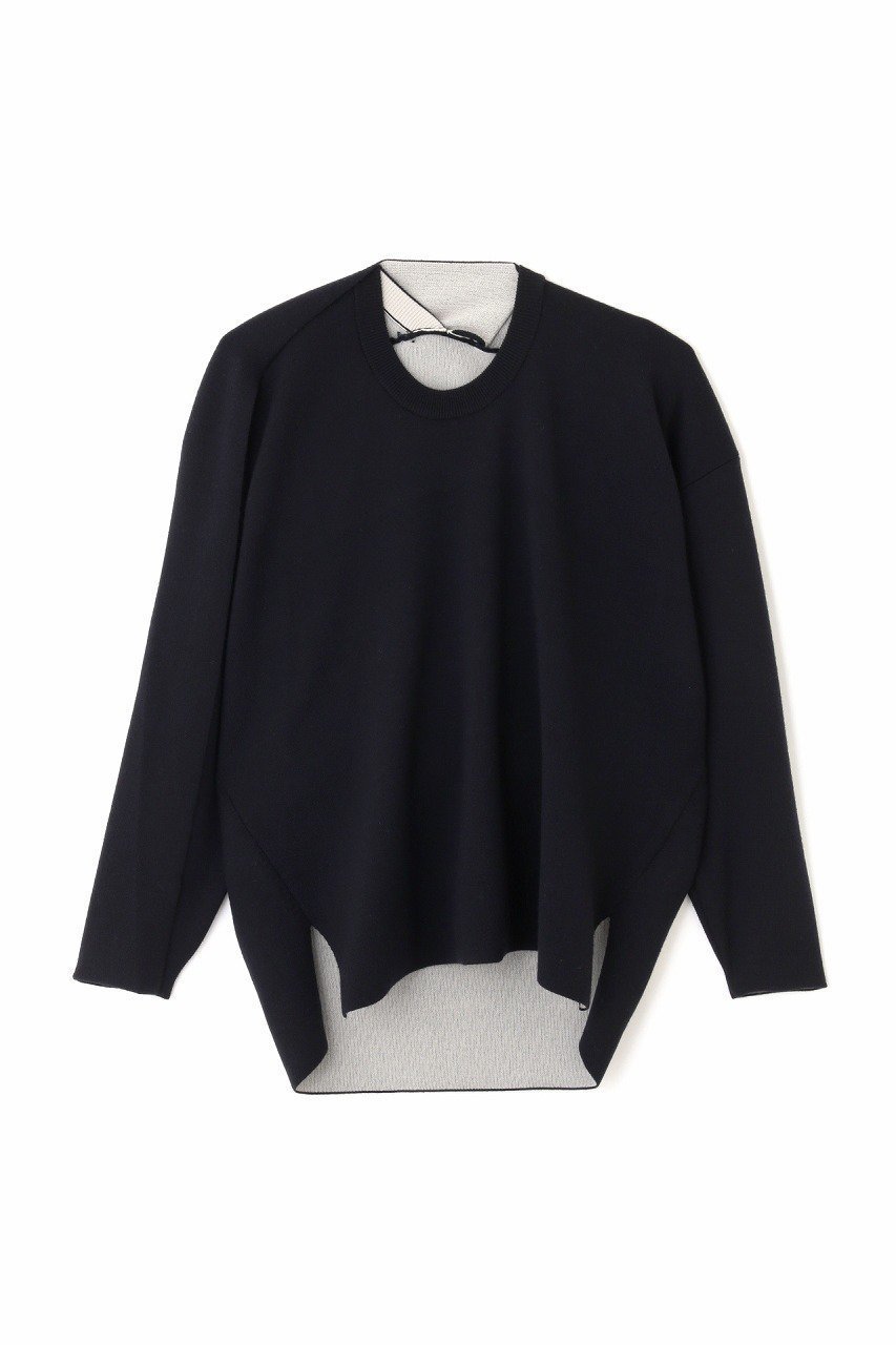 【アドーア/ADORE】のダブルニットプルオーバー インテリア・キッズ・メンズ・レディースファッション・服の通販 founy(ファニー) 　ファッション　Fashion　レディースファッション　Ladies' Fashion Online　トップス・カットソー　Tops/Tshirt　ニット　Knit Tops　プルオーバー　Pullover　おすすめ　Recommend　イエロー　Yellow　セットアップ　Set Up　トレーナー　Trainer　ドレープ　Drape　再入荷　Restock/Back In Stock/Re Arrival　ネイビー|ID: prp329100004595087 ipo3291000000032648302