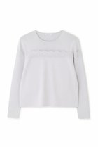 【アドーア/ADORE】のスカラップニット 人気、トレンドファッション・服の通販 founy(ファニー) ファッション Fashion レディースファッション Ladies' Fashion Online トップス・カットソー Tops/Tshirt ニット Knit Tops プルオーバー Pullover コンパクト Compact スカラップ Scalloped ストレッチ Stretch デコルテ Decolletage ベーシック Basic ワンポイント One Point 再入荷 Restock/Back In Stock/Re Arrival 長袖 Long Sleeve thumbnail グレー|ID: prp329100004595089 ipo3291000000032648312