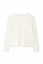 【アドーア/ADORE】のスカラップニット 人気、トレンドファッション・服の通販 founy(ファニー) ファッション Fashion レディースファッション Ladies' Fashion Online トップス・カットソー Tops/Tshirt ニット Knit Tops プルオーバー Pullover コンパクト Compact スカラップ Scalloped ストレッチ Stretch デコルテ Decolletage ベーシック Basic ワンポイント One Point 再入荷 Restock/Back In Stock/Re Arrival 長袖 Long Sleeve thumbnail ホワイト|ID: prp329100004595089 ipo3291000000032648314