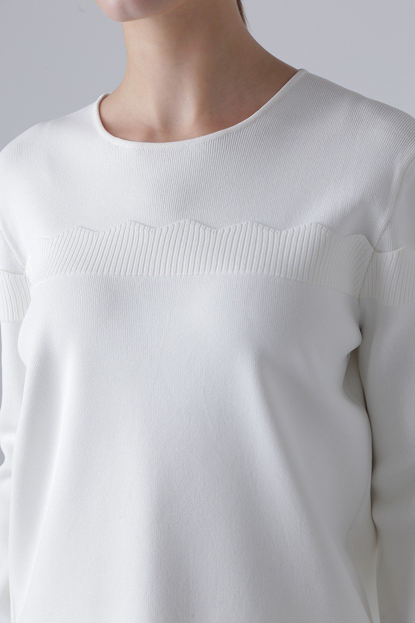 【アドーア/ADORE】のスカラップニット 人気、トレンドファッション・服の通販 founy(ファニー) 　ファッション　Fashion　レディースファッション　Ladies' Fashion Online　トップス・カットソー　Tops/Tshirt　ニット　Knit Tops　プルオーバー　Pullover　コンパクト　Compact　スカラップ　Scalloped　ストレッチ　Stretch　デコルテ　Decolletage　ベーシック　Basic　ワンポイント　One Point　再入荷　Restock/Back In Stock/Re Arrival　長袖　Long Sleeve　other-4|ID: prp329100004595089 ipo3291000000032648318