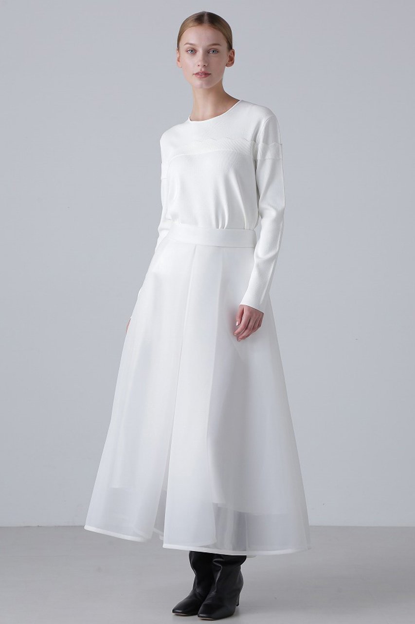 【アドーア/ADORE】のスカラップニット 人気、トレンドファッション・服の通販 founy(ファニー) 　ファッション　Fashion　レディースファッション　Ladies' Fashion Online　トップス・カットソー　Tops/Tshirt　ニット　Knit Tops　プルオーバー　Pullover　コンパクト　Compact　スカラップ　Scalloped　ストレッチ　Stretch　デコルテ　Decolletage　ベーシック　Basic　ワンポイント　One Point　再入荷　Restock/Back In Stock/Re Arrival　長袖　Long Sleeve　other-6|ID: prp329100004595089 ipo3291000000032648320