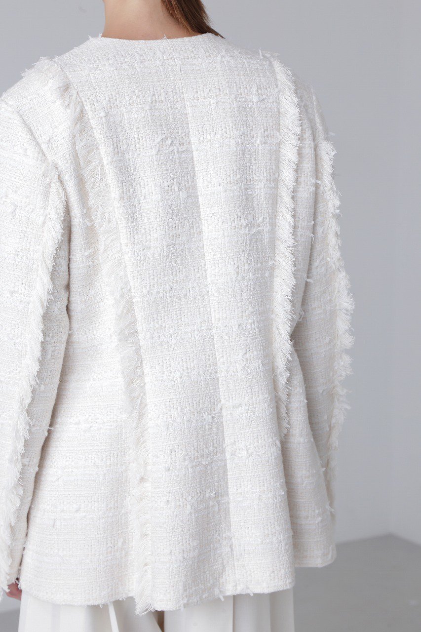 【アドーア/ADORE】のテープヤーンツィードジャケット 人気、トレンドファッション・服の通販 founy(ファニー) 　ファッション　Fashion　レディースファッション　Ladies' Fashion Online　アウター　Coat Outerwear　ジャケット　Jackets　おすすめ　Recommend　ジャケット　Jacket　セットアップ　Set Up　ツイード　Tweed　再入荷　Restock/Back In Stock/Re Arrival　other-7|ID: prp329100004595091 ipo3291000000032648334