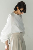 【エッセン ロートレアモン/ESSEN LAUTREAMONT】のナイロンダンボール切替ジャージートップス 人気、トレンドファッション・服の通販 founy(ファニー) ファッション Fashion レディースファッション Ladies' Fashion Online トップス・カットソー Tops/Tshirt シャツ/ブラウス Shirts/Blouses ロング / Tシャツ T-Shirts カットソー Cut and Sewn エレガント 上品 Elegant ギャザー Gather スリーブ Sleeve リラックス Relax ロング Long 再入荷 Restock/Back In Stock/Re Arrival 切替 Switching thumbnail ホワイト|ID: prp329100004595104 ipo3291000000032648587