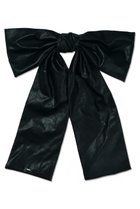 【ヘイップ/heyep】のFaux Leather Large Bow Barette ブラック|ID: prp329100004595109 ipo3291000000032648631