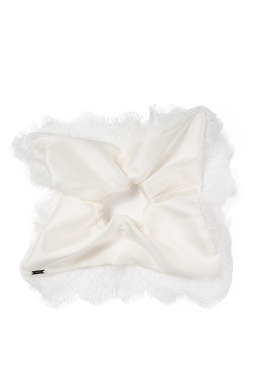【ヘイップ/heyep】のSilk Lace Scrunchie インテリア・キッズ・メンズ・レディースファッション・服の通販 founy(ファニー) 　ファッション　Fashion　レディースファッション　Ladies' Fashion Online　シュシュ / ヘアアクセ　Hair Accessories　2025年　2025　2025-2026秋冬・A/W　Aw/Autumn/Winter/Fw/Fall/2025-2026　アクセサリー　Accessories　エレガント 上品　Elegant　クラシック　Classic　シルク　Silk　レース　Race　A/W・秋冬　Aw・Autumn/Winter・Fw・Fall-Winter　ホワイト|ID: prp329100004595117 ipo3291000000032648668