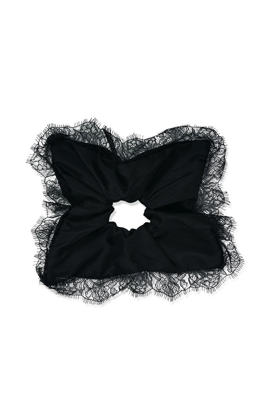 【ヘイップ/heyep】のSilk Lace Scrunchie インテリア・キッズ・メンズ・レディースファッション・服の通販 founy(ファニー) 　ファッション　Fashion　レディースファッション　Fashion for Women　シュシュ&ヘアアクセ/ヘアアレンジ　Scrunchies & Hair Accessories　アクセサリー　Fashion Accessories　エレガント 上品　Elegant　クラシック　Classic, Timeless Style　シルク　Silk, 100% Silk　レース　Lace, Lace Fabric　ブラック|ID: prp329100004595117 ipo3291000000035661891