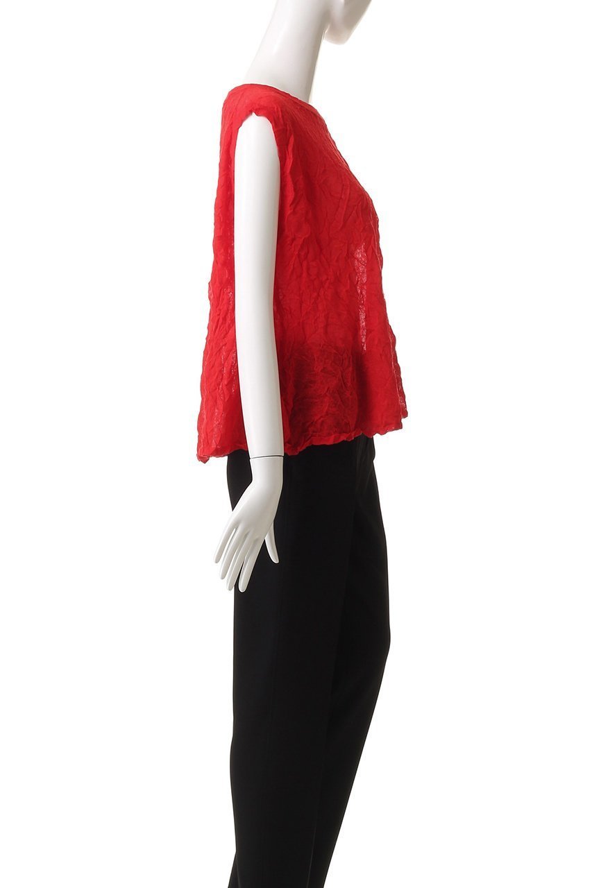 【ミディウミソリッド/MIDIUMISOLID】のsheer washer vest ベスト 人気、トレンドファッション・服の通販 founy(ファニー) 　ファッション　Fashion　レディースファッション　Fashion for Women　トップス・カットソー　Cut & Sew Tops　ニット　Knit Tops & Sweaters　ベスト&ジレ / 重ね着スタイル　Vests & Gilets　カジュアルプルオーバー・ニットトップス　Pullovers & Knit Tops / Casual Pullovers　シアー　Sheer, See-Through　ベスト　Vest, Waistcoat　リネン　Linen, Linen Fabric　ワッシャー　Washer, Crinkled Finish　夏　Summer　春　Spring　S/S・春夏　SS, Spring/Summer, Warm Season　other-3|ID: prp329100004595121 ipo3291000000035066235