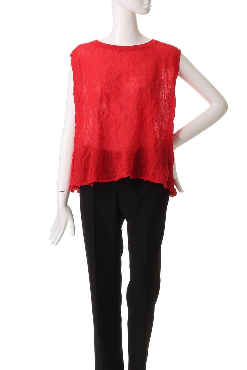 【ミディウミソリッド/MIDIUMISOLID】のsheer washer vest ベスト 人気、トレンドファッション・服の通販 founy(ファニー) 　ファッション　Fashion　レディースファッション　Fashion for Women　トップス・カットソー　Cut & Sew Tops　ニット　Knit Tops & Sweaters　ベスト&ジレ / 重ね着スタイル　Vests & Gilets　カジュアルプルオーバー・ニットトップス　Pullovers & Knit Tops / Casual Pullovers　シアー　Sheer, See-Through　ベスト　Vest, Waistcoat　リネン　Linen, Linen Fabric　ワッシャー　Washer, Crinkled Finish　夏　Summer　春　Spring　S/S・春夏　SS, Spring/Summer, Warm Season　other-2|ID: prp329100004595121 ipo3291000000035274027