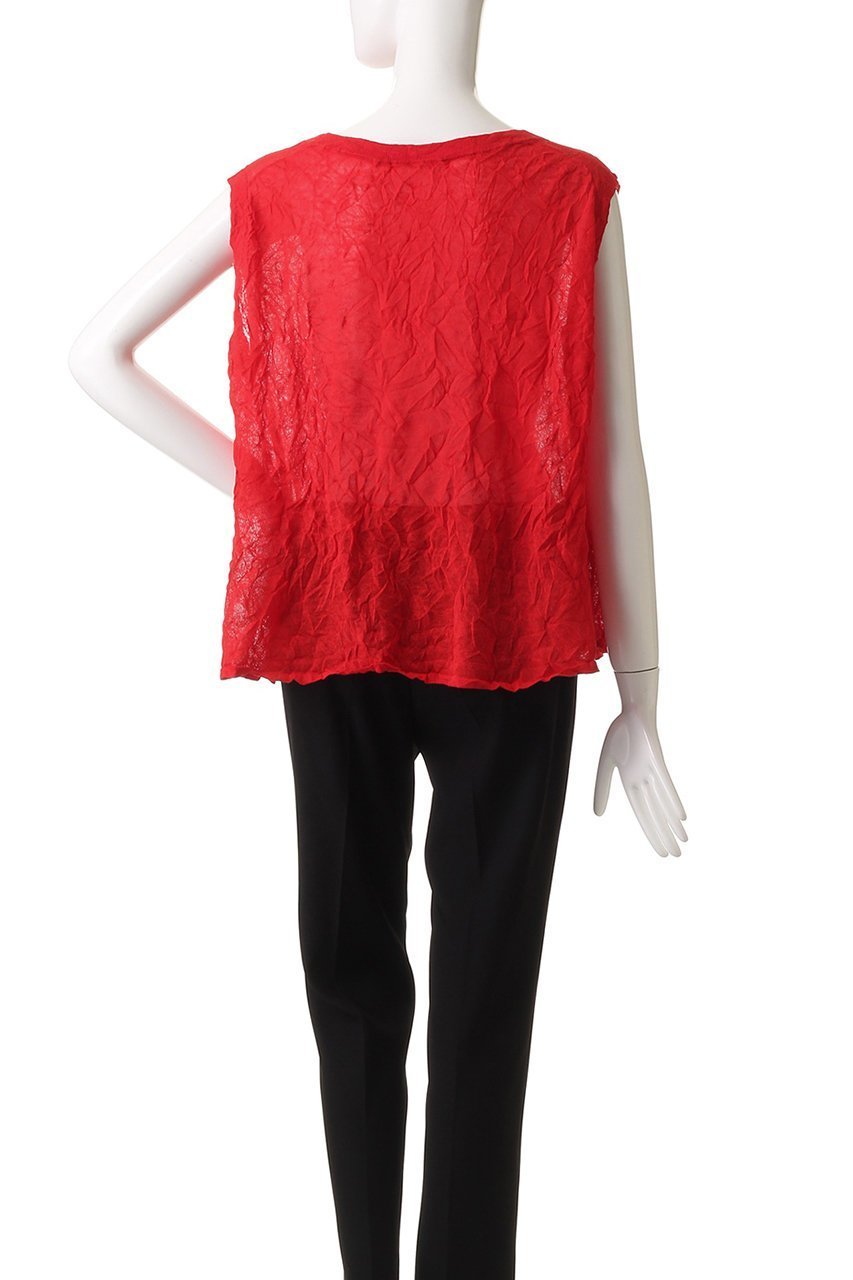 【ミディウミソリッド/MIDIUMISOLID】のsheer washer vest ベスト 人気、トレンドファッション・服の通販 founy(ファニー) 　ファッション　Fashion　レディースファッション　Fashion for Women　トップス・カットソー　Cut & Sew Tops　ニット　Knit Tops & Sweaters　ベスト&ジレ / 重ね着スタイル　Vests & Gilets　カジュアルプルオーバー・ニットトップス　Pullovers & Knit Tops / Casual Pullovers　シアー　Sheer, See-Through　ベスト　Vest, Waistcoat　リネン　Linen, Linen Fabric　ワッシャー　Washer, Crinkled Finish　夏　Summer　春　Spring　S/S・春夏　SS, Spring/Summer, Warm Season　other-4|ID: prp329100004595121 ipo3291000000035274029